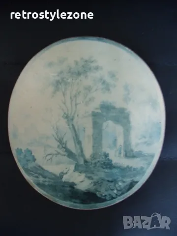 № 8006 старо малко дървена пано , снимка 2 - Други ценни предмети - 50038123