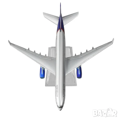 Еърбъс 330 самолет модел макет Аерофлот метален Русия пътуване пътници, снимка 3 - Колекции - 50914618