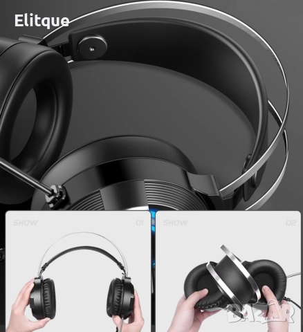 USB слушалки за игри с 4D стерео звук MC Q9 - EP12, снимка 5 - Друга електроника - 52860660