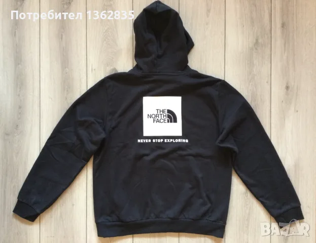 НОВ оригинален черен памучен суичър блуза THE NORTH FACE размер L от САЩ , снимка 8 - Суичъри - 53532555