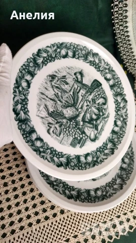 Прекрасни чинии със сцени, снимка 2 - Чинии - 51284927