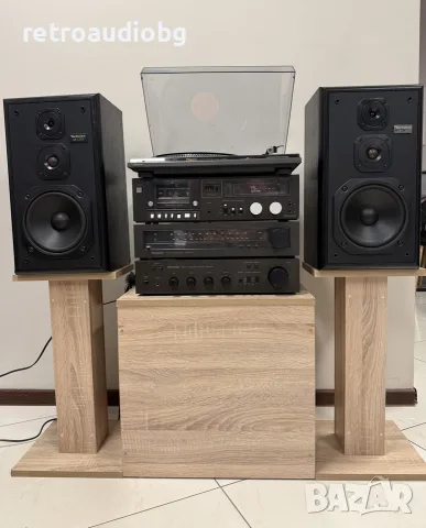 🔊Ретро аудио сет - система TECHNICS - усилвател, тунер, дек и грамофон + тонколони🔊