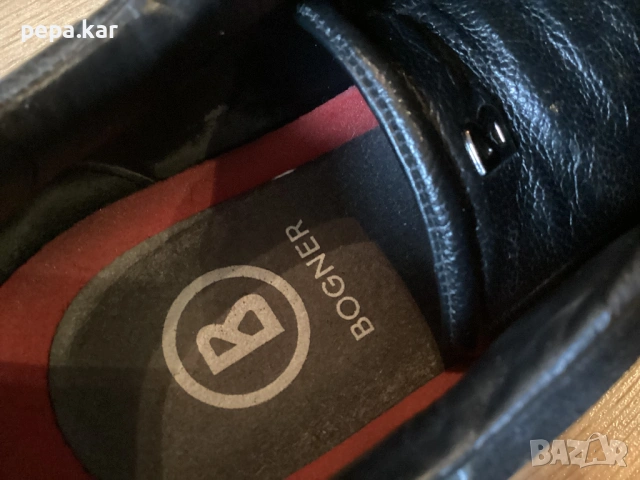  BOGNER Мъжки черни обувки №43, снимка 3 - Маратонки - 53913216