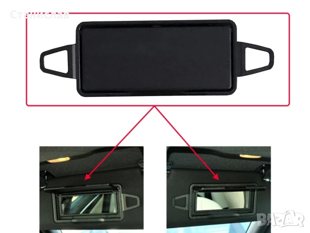 Капак за огледало на сенник за Mercedes C-Class W204, снимка 4 - Части - 50632330