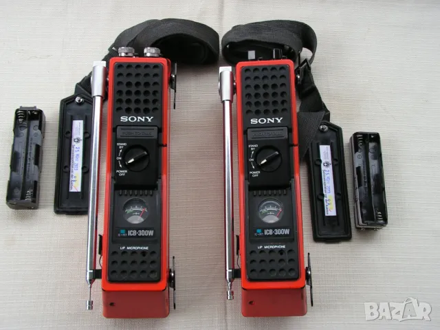 Късовълнови  от 1973 г уоки-токи Sony ICB-300W, снимка 2 - Друга електроника - 49890821