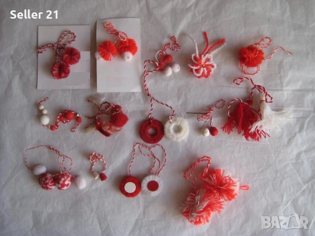 Мартеници с пискюли, снимка 3 - Други - 51918691