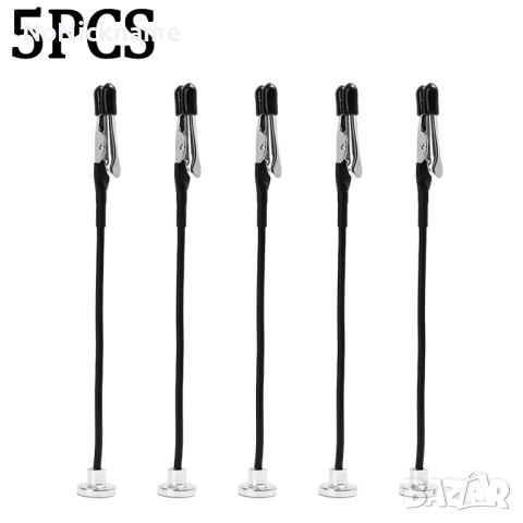 5бр.Магнитна гъвкава щипка тип „крокодил“ Електрическа тестова щипка, скоби за бележки, снимки, меню