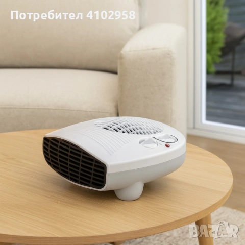 Отоплителна вентилаторна печка Voltz V51970E – 2000W, бял, снимка 2 - Други стоки за дома - 53013742