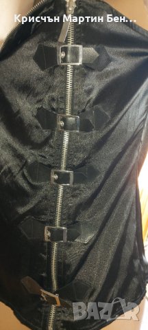 Сатенен Корсет с кожени Катарами , снимка 3 - Корсети, бюстиета, топове - 31479064