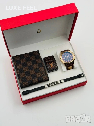 Louis Vuitton 💎Мъжки Памучни Комплекти , снимка 5 - Подаръци за мъже - 53360190