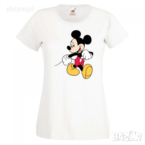 Дамска тениска Mickey Mouse 6 .Подарък,Изненада,, снимка 9 - Тениски - 36526537