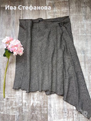 Зимна пола прегърни ме асиметричен модел, снимка 4 - Поли - 16468792