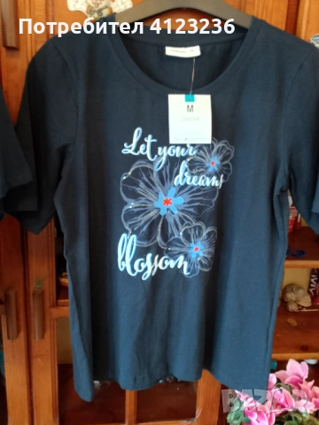 НОВИ Дамски блузки с етикети, снимка 4 - Тениски - 53969056