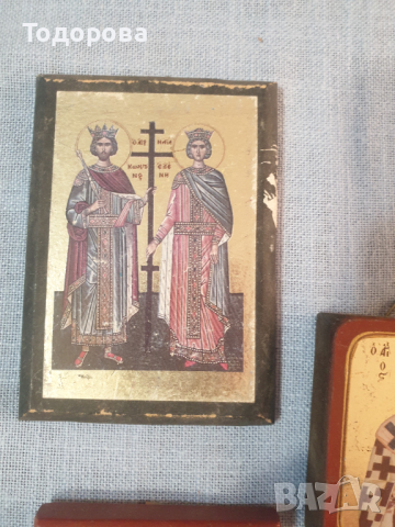 Лот 4- стари домашни икони -  5 броя, снимка 2 - Антикварни и старинни предмети - 44629366