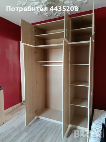 Гардероб с надстройка 230/135, снимка 6 - Гардероби - 55927792