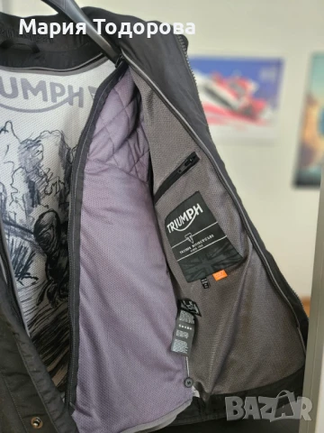 Ново мъжко мото яке Triumph размер 40/S, снимка 5 - Спортни дрехи, екипи - 51090674