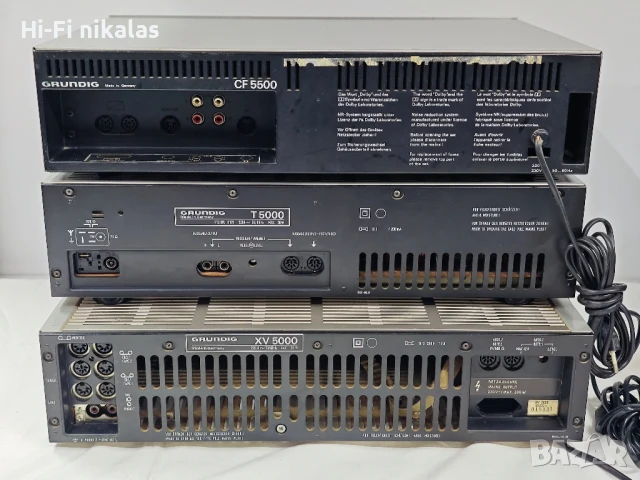  Hi-Fi сет FM тунер радио стерео касетъчен дек стерео пред усилвател GRUNDIG T 5000 CF 5500 XV 5000, снимка 7 - Ресийвъри, усилватели, смесителни пултове - 51049020