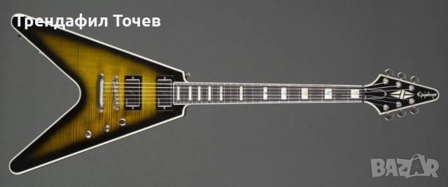 КИТАРА 'Epiphone Flying V Prophecy Yellow Tiger Aged Gloss'., снимка 8 - Китари - 51914105