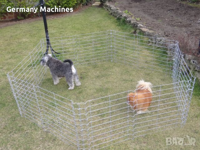 КЛЕТКА - ОГРАЖДЕНИЕ с диаметър 245.см, метална, СГЪВАЕМА. Подходяща е за средни по големин