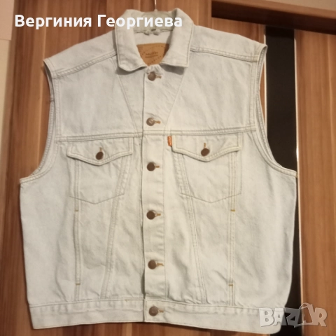 Мъжки дънков елек с подарък още един 