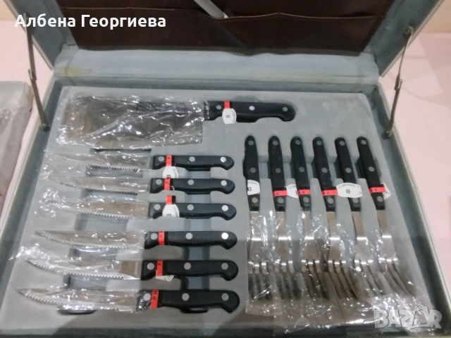 Комплект прибори за стекове  ROSENBAUM  SOLINGEN 22 части, снимка 14 - Прибори за хранене, готвене и сервиране - 53082837