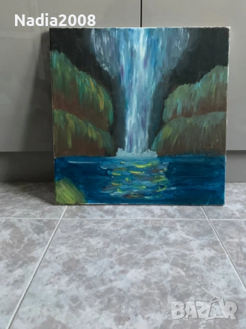 продавам картина - маслени боя на платно. , снимка 2 - Стайни растения - 53086861