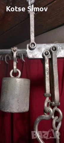 Стар кантар с топуз и паланза., снимка 8 - Антикварни и старинни предмети - 51821438