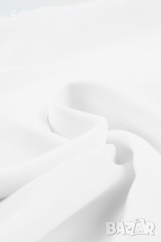 Дамски топ в бял цвят с къдрички и V-образно деколте, снимка 10 - Корсети, бюстиета, топове - 44414403