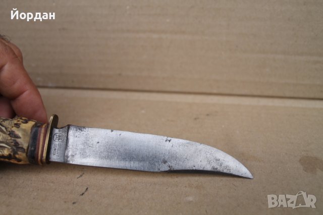 Немски ловен нож ''Doppelren Solingen'', снимка 10 - Антикварни и старинни предмети - 42611862