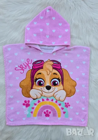 Детско пончо Skye PAW Patrol 1-4 години, снимка 8 - За банята - 50271431