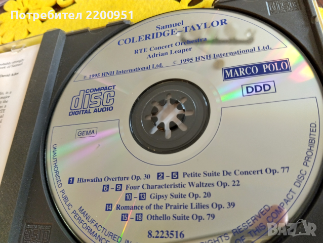 SAMUEL COLIRIDGE-TAYLOR, снимка 3 - CD дискове - 44605722