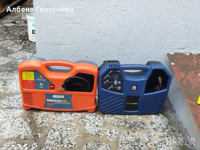 Авто компресори за въздух  WORK ZONE /NUAIR - 8 bar, снимка 2 - Аксесоари и консумативи - 53021014