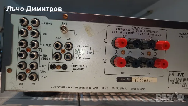 JVC     AX-R337 TN, снимка 8 - Ресийвъри, усилватели, смесителни пултове - 55875281