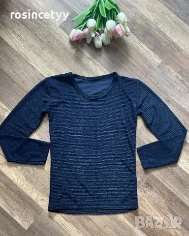 синя блузка, снимка 13 - Блузи с дълъг ръкав и пуловери - 23917136