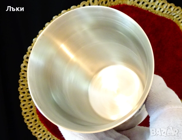 Чаша от калай,халба 300 мл.,Баварските пощи. , снимка 2 - Антикварни и старинни предмети - 51571116