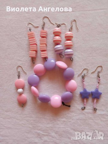 Обеци и гривничка, снимка 1