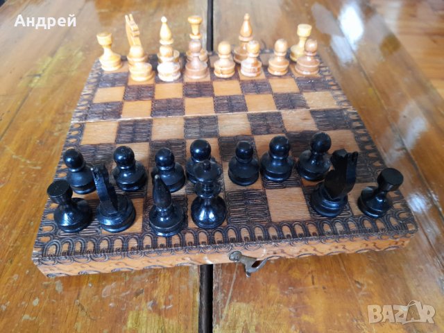 Стар шах #2, снимка 6 - Антикварни и старинни предмети - 37075000
