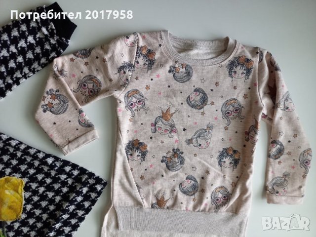 2 плътни памучни блузи 104 см., снимка 2 - Детски Блузи и туники - 34494668