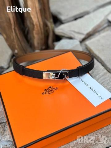 колан от естествена кожа в кутия,сертификат hermes 
