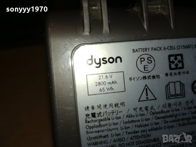 dyson li-ion battery pack-21.6v/2800mah внос france 1802211845, снимка 17 - Винтоверти - 31867894