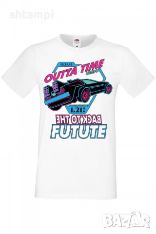 Мъжка тениска Back To The Future,Анимация,игра,Празник,Повод,, снимка 2 - Тениски - 37936723