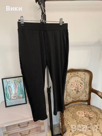 Черен клин с дантела в размер М, снимка 11 - Клинове - 44922585