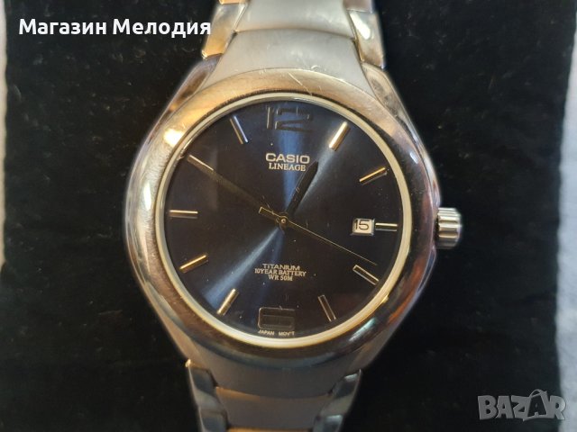 Мъжки часовник Casio LIN-169 Titanium В отлично техническо състояние, много добър външен вид., снимка 4 - Мъжки - 38598209