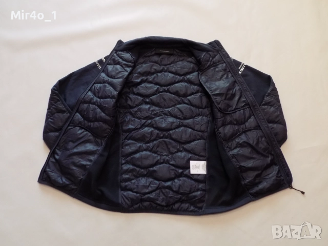 пухено хибридно яке peak performance горнище худи суичър туризъм планина олекотено мъжко оригинал S, снимка 4 - Якета - 49263946