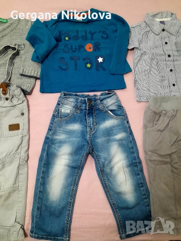 Блуза,риза и панталон дете от 1 до 2г., снимка 5 - Панталони и долнища за бебе - 24263753