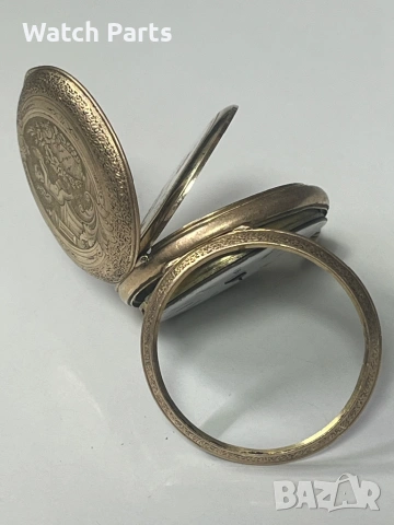 Златен джобен часовник 14 карата, снимка 5 - Джобни - 53087796