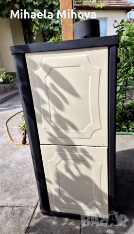 Камина PRITY на твърдо гориво, използвана, 10 KW, снимка 4 - Камини - 52171438