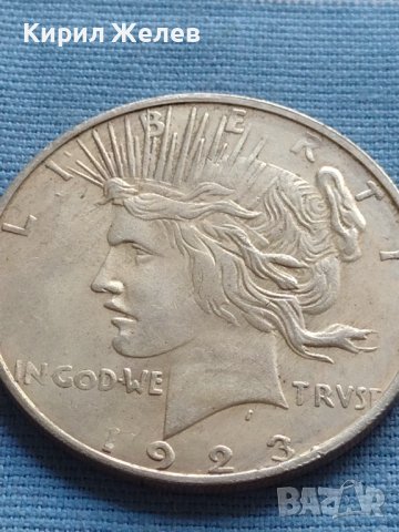 Монета 1 долар 1923г. САЩ РЕПЛИКА на Американския сребърен долар за КОЛЕКЦИЯ 29769, снимка 5 - Нумизматика и бонистика - 42703238
