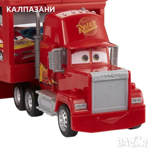 Mattel CARS TRUCKS Aвтовоза Мак за 12 колички HDN03 , снимка 6 - Коли, камиони, мотори, писти - 51878498