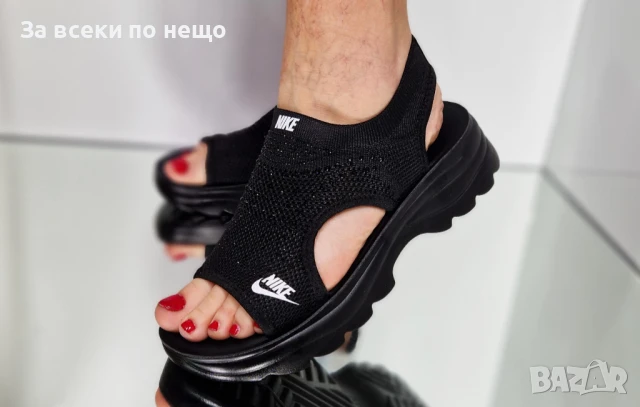 Nike Дамски Сандали Найк От 36 До 41 Номер - Бели Или Черни Код P821, снимка 6 - Сандали - 50830421